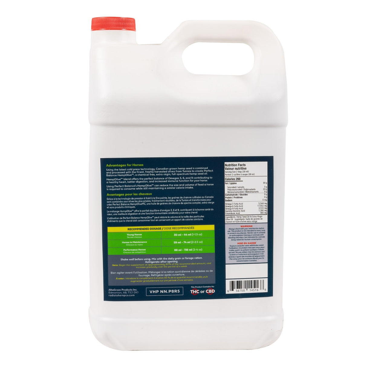 Huile d'olive au chanvre Perfect Balance 4 L