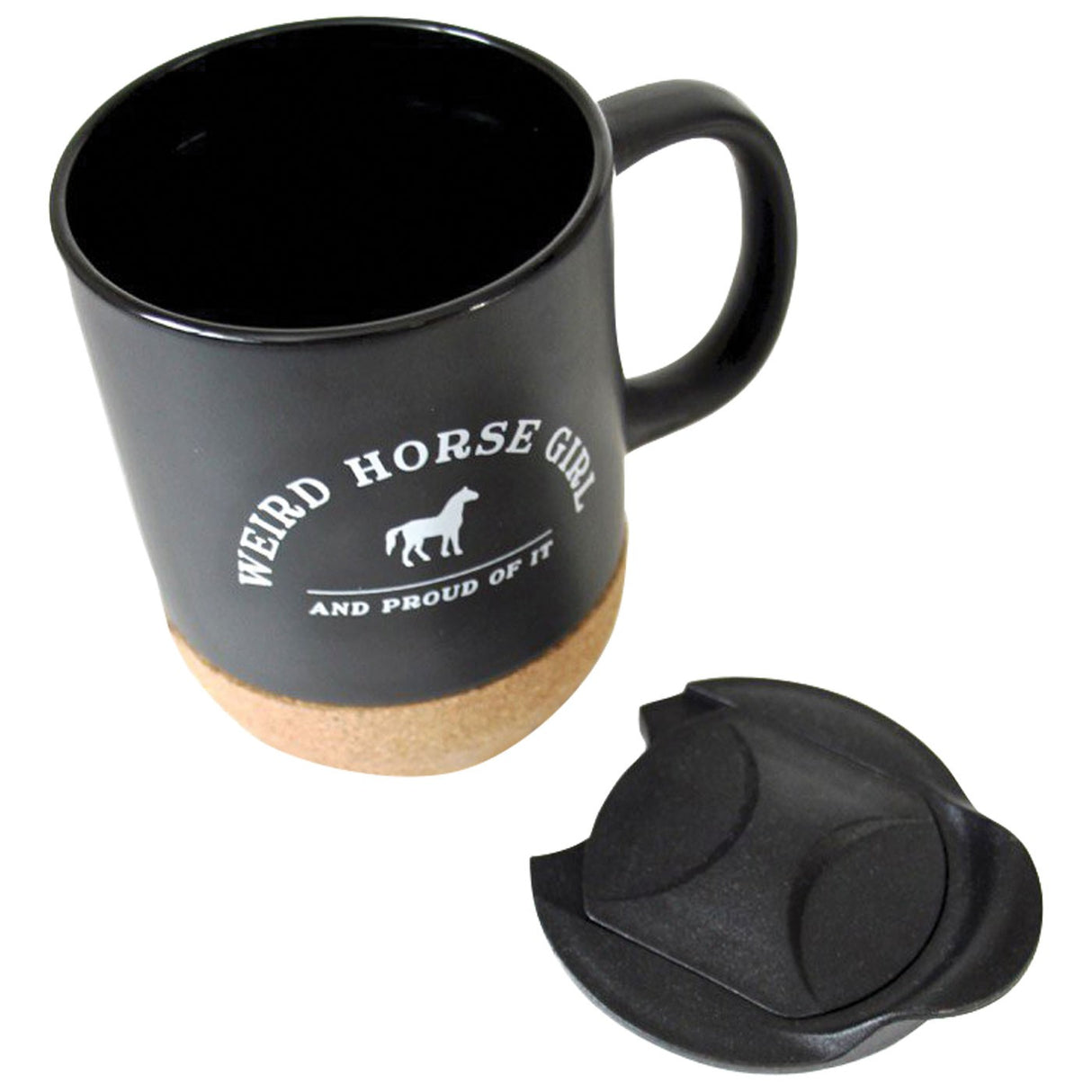 Tasse de fille de cheval étrange équestre épicée