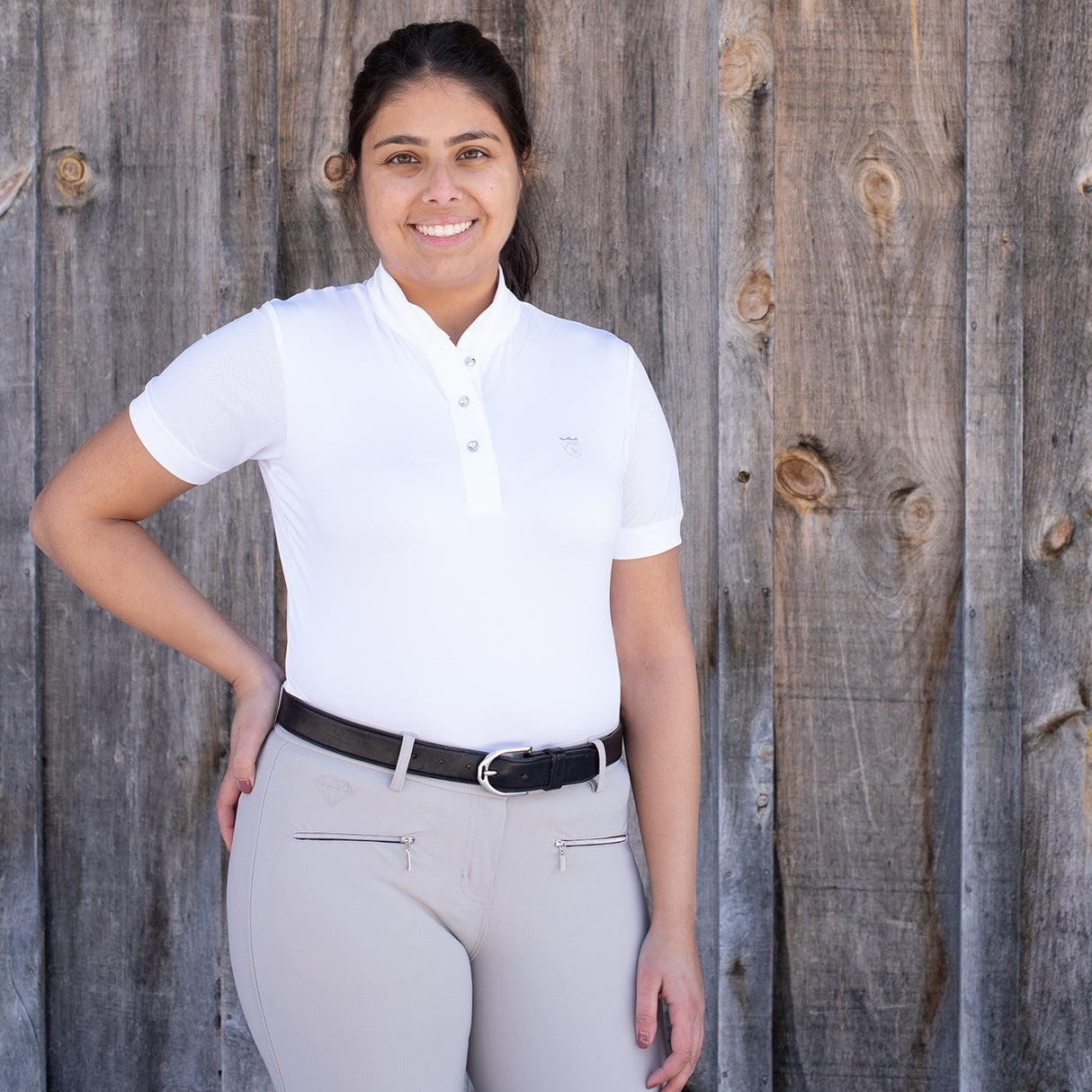 Chemise de concours Elation Platinum Helena à manches courtes