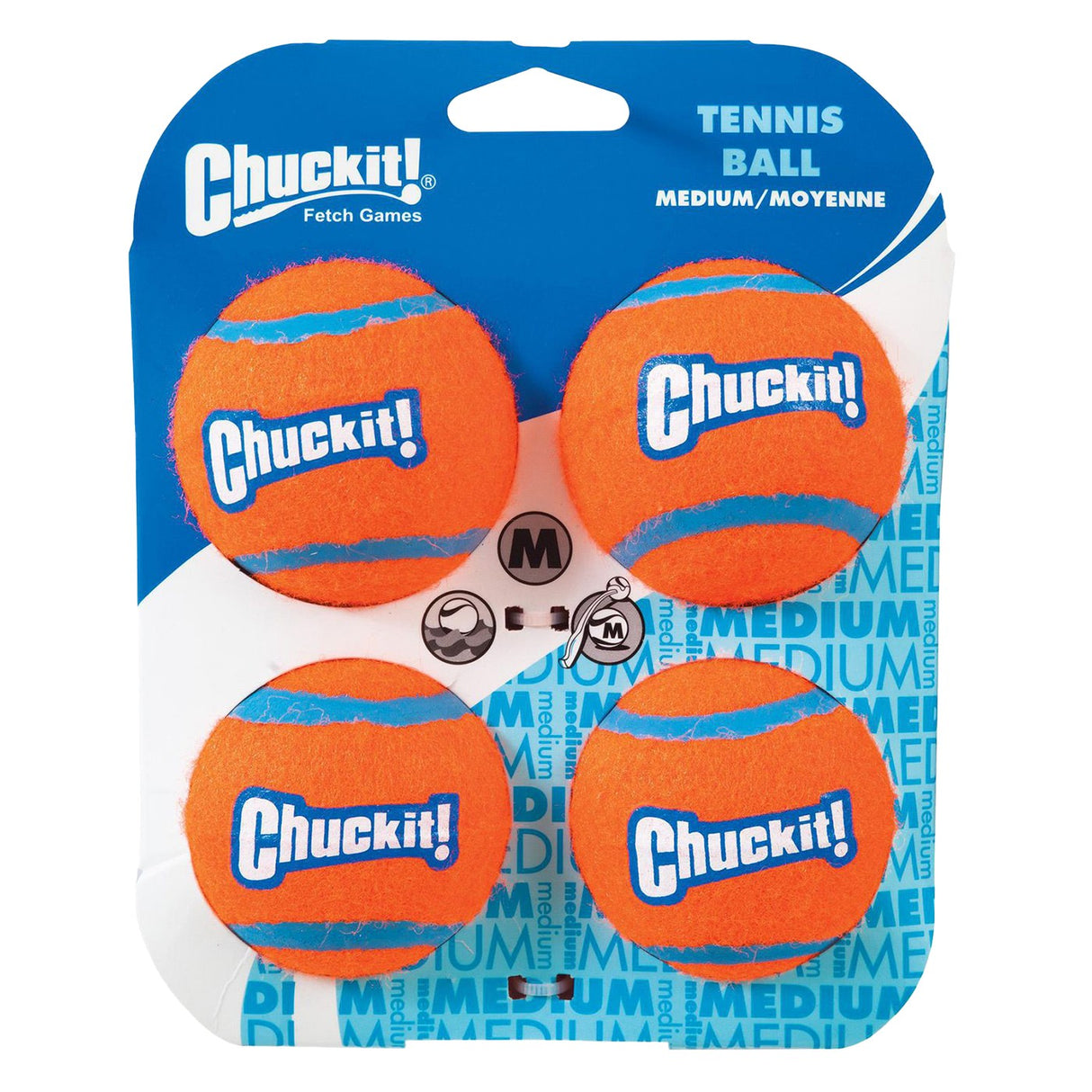 Chuckit! Medium Tennis Balls - Pack of 4