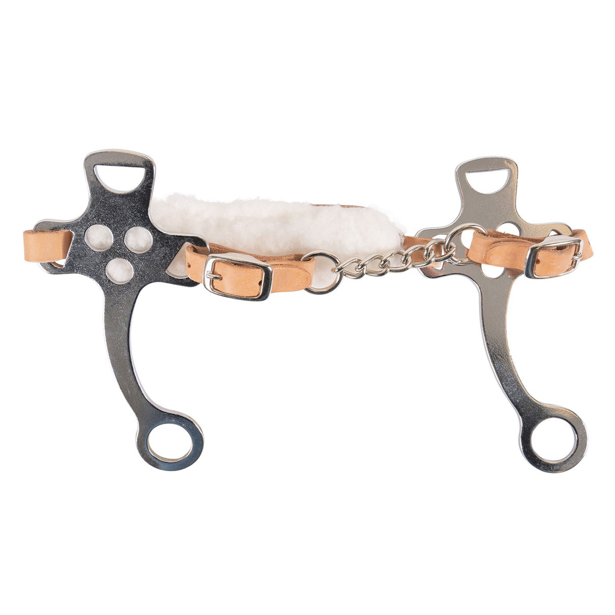Metalab Hackamore anglais à tige courte avec chaîne