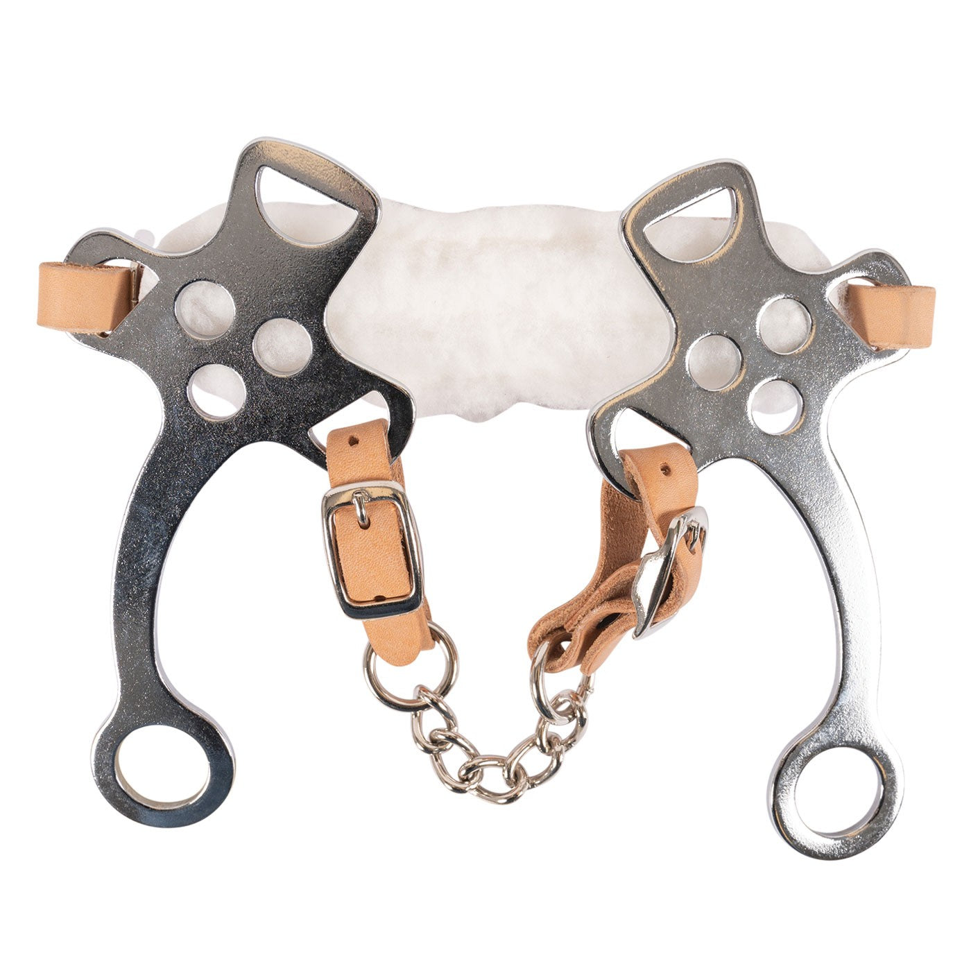 Metalab Hackamore anglais à tige courte avec chaîne