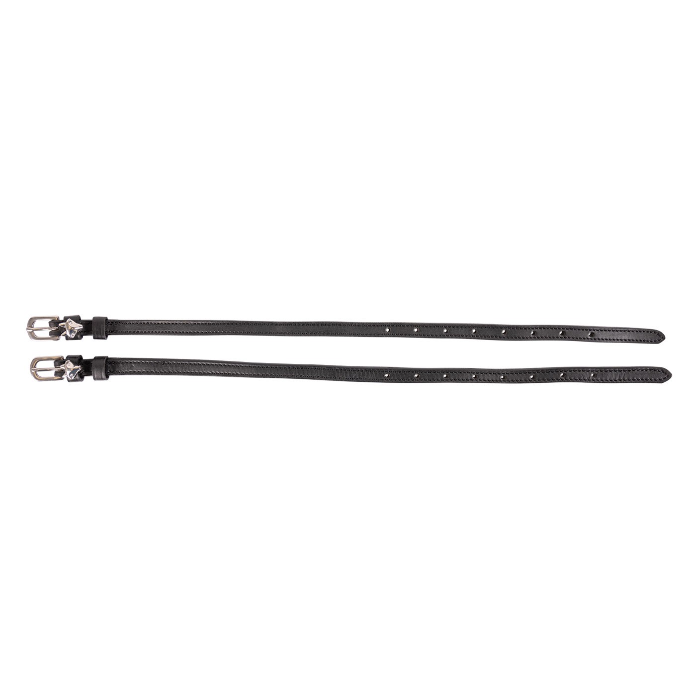 Mane Jane Silver Fox Head Spur Straps