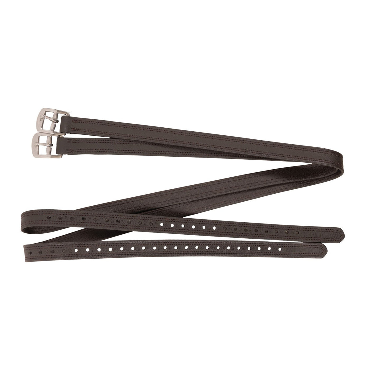 Buy Whitaker Stle Bonded Stirrups Leathers Oak Brown from £57.54