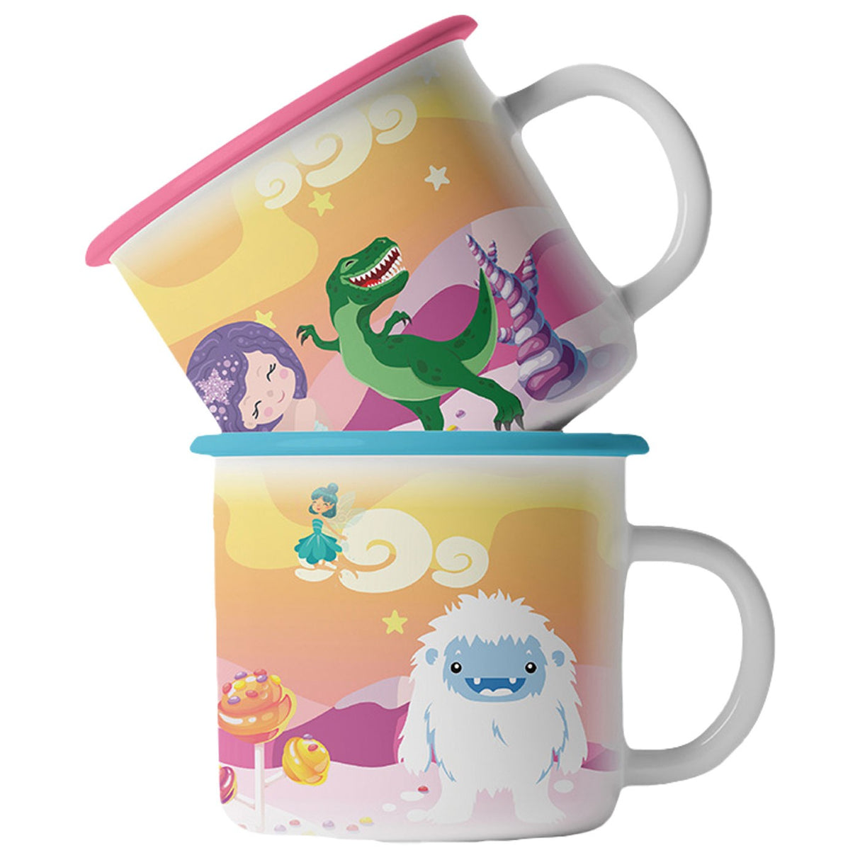 Ensemble de deux tasses fantaisistes aux couleurs changeantes de Gourmet Village