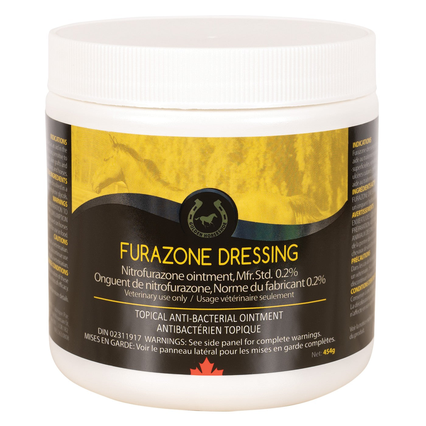 Pommade à la nitrofurazone Golden Horseshoe 454 g
