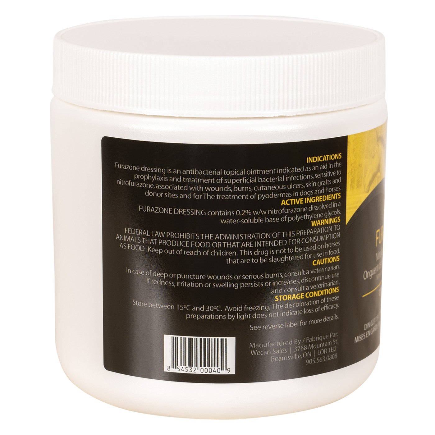 Pommade à la nitrofurazone Golden Horseshoe 454 g