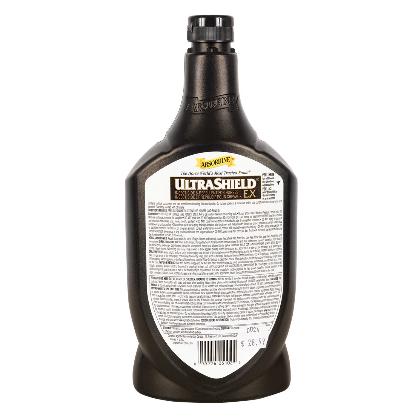 Absorbine UltraShield EX Fly Repellent Refill 950 mL