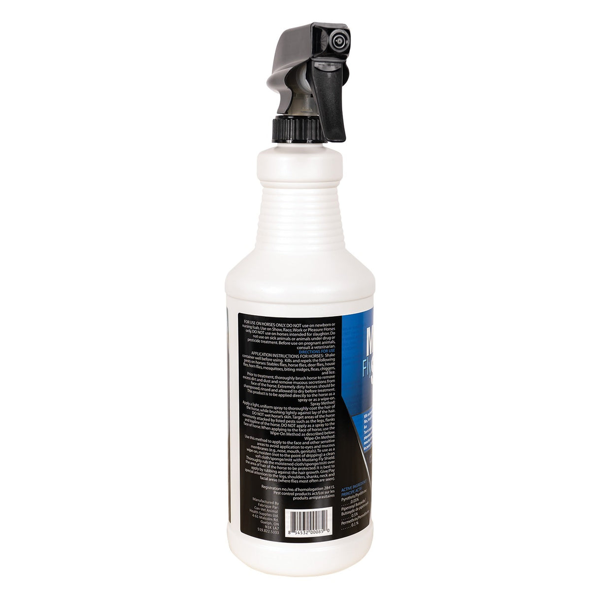 Golden Horseshoe Mustang Fly Shield W/ Sprayer 1 L