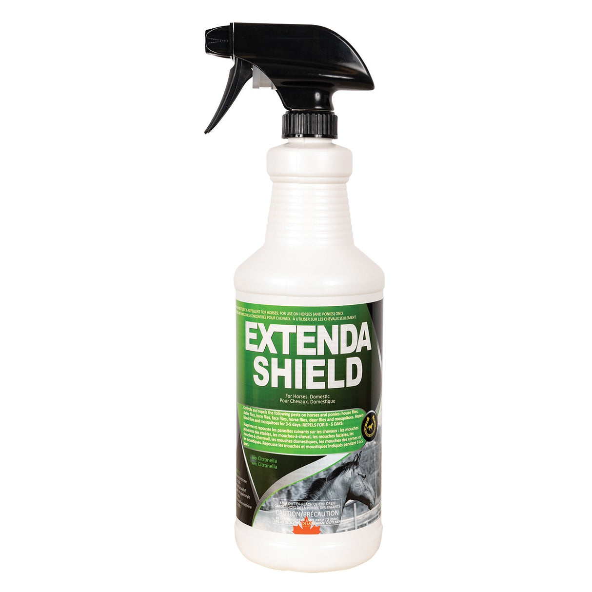 Golden Horseshoe Extenda Fly Shield avec pulvérisateur 1 L