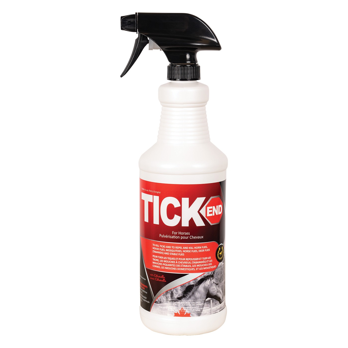 Golden Horseshoe Tick End Spray Pour Chevaux 1 L