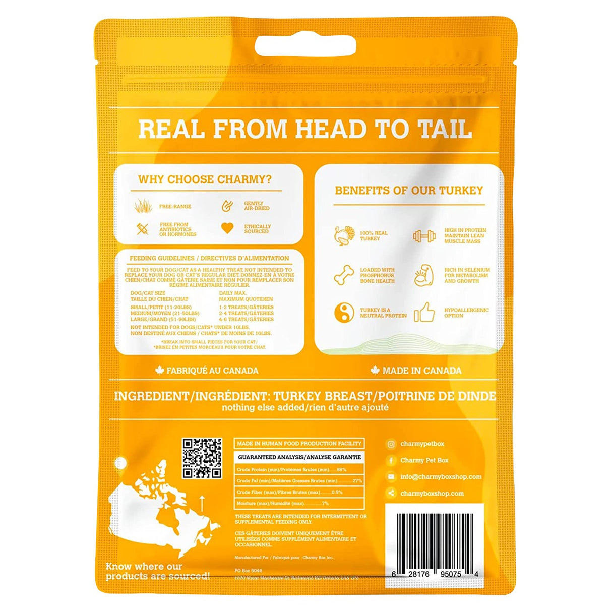 Charmy Turkey Breast Dog Treats 90 g