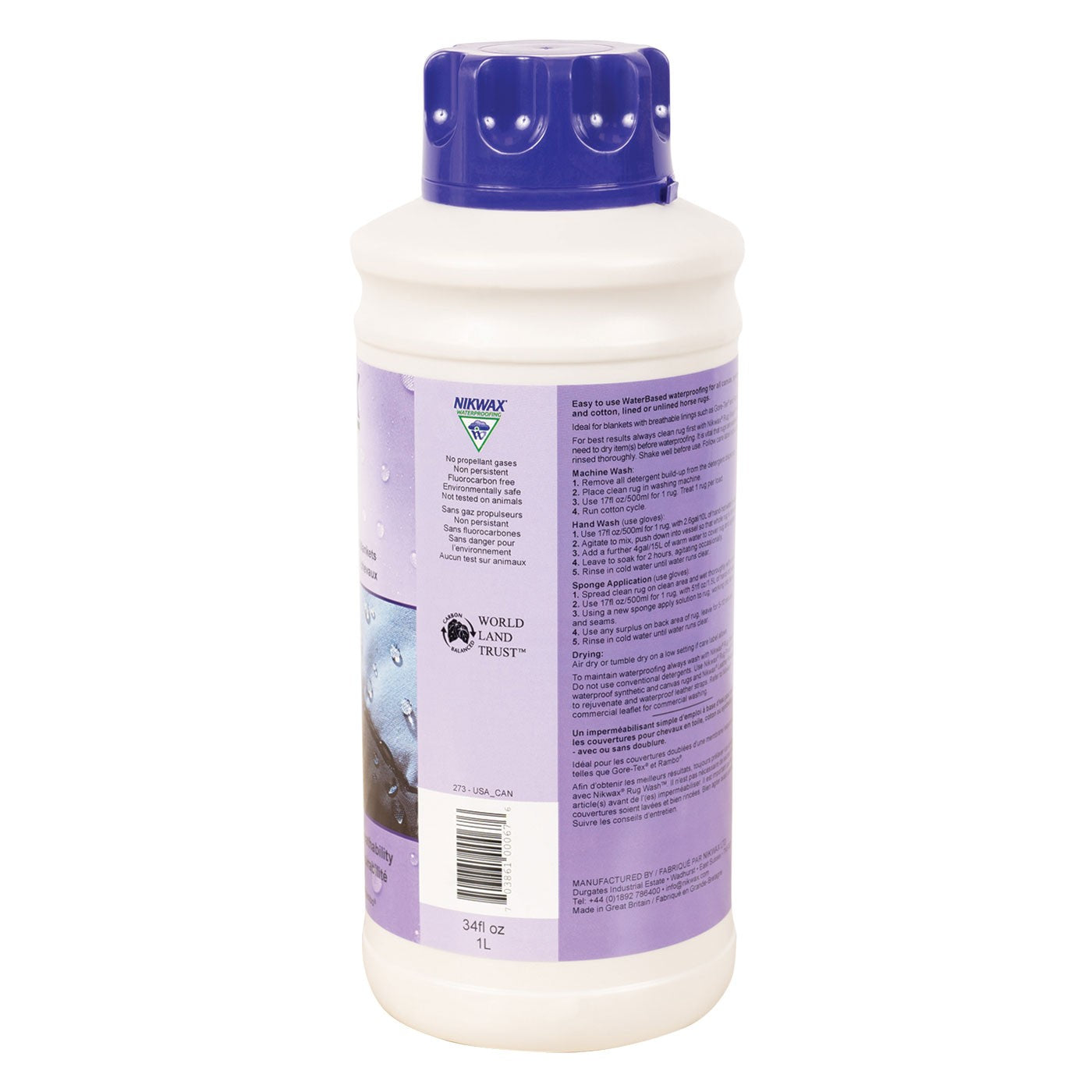 Imperméabilisant pour tapis Nikwax 1 L