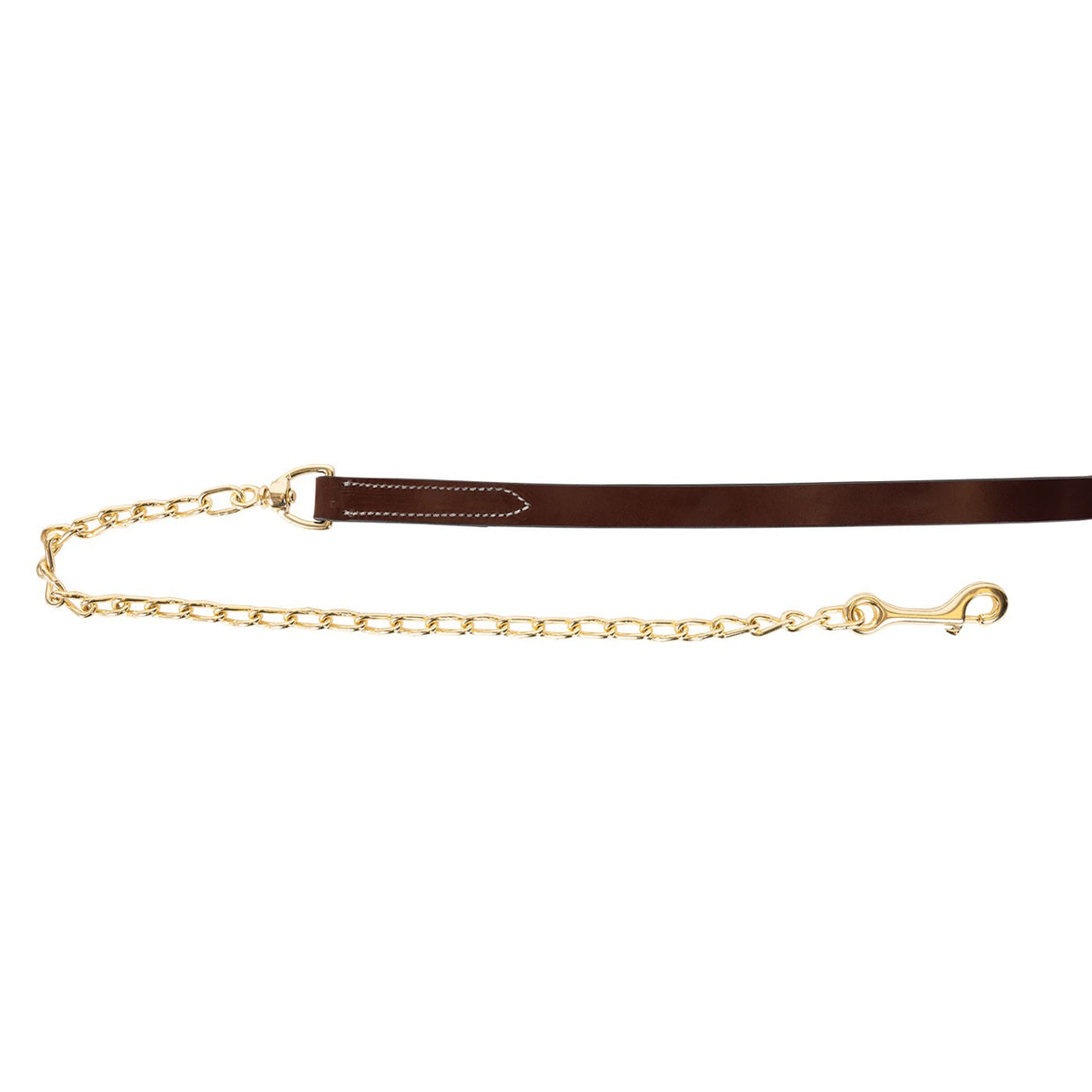 Weaver Leather Lead W/ 76 cm Brass Plated Chain