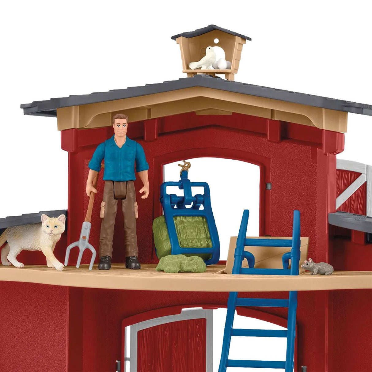 Schleich Farm World Grange rouge