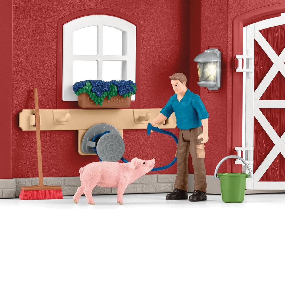 Schleich Farm World Grange rouge