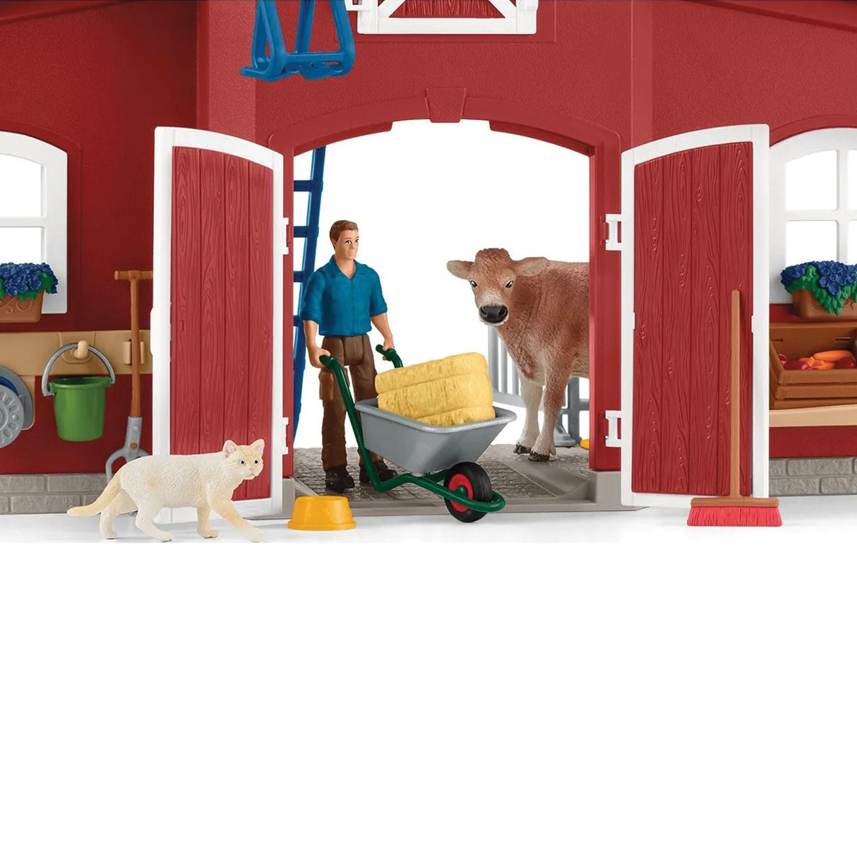 Schleich Farm World Grange rouge