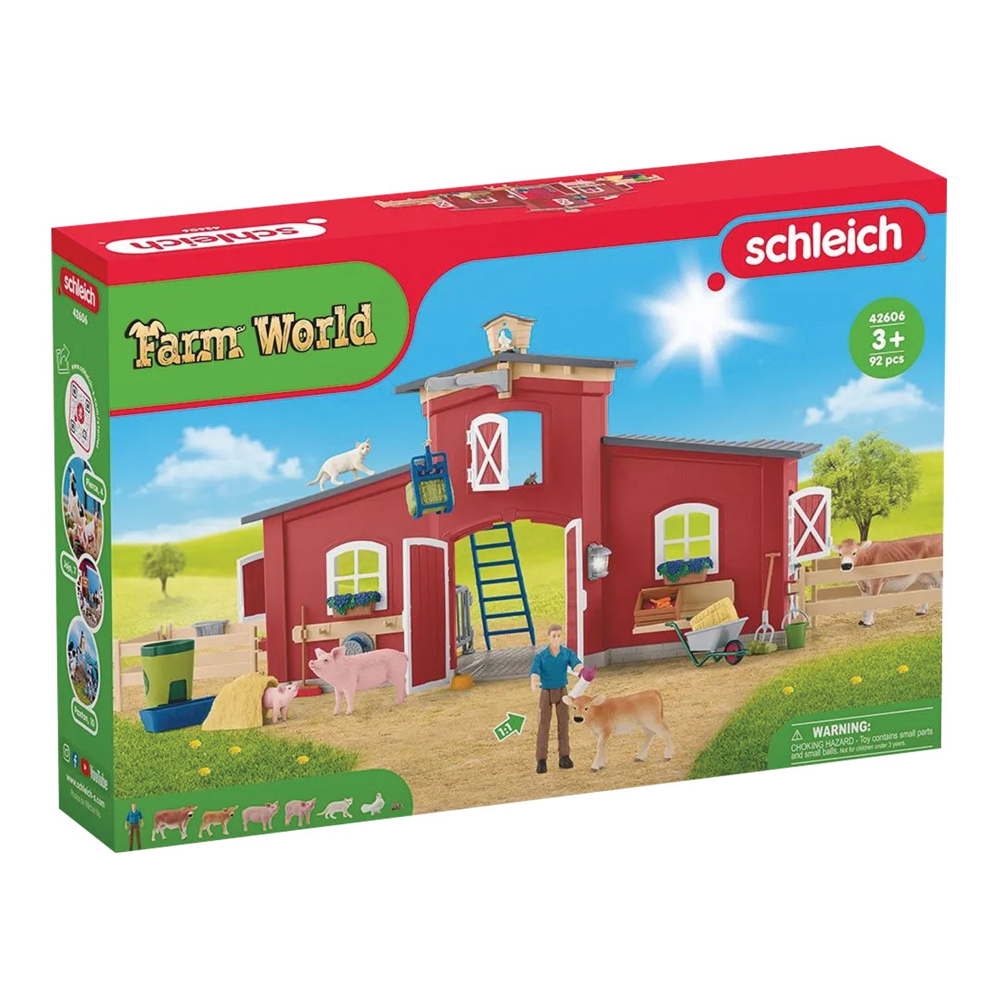 Schleich Farm World Grange rouge