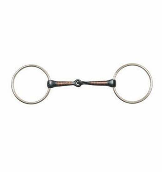 Metalab Loose Ring Sweet Iron Snaffle W/ Copper Inlay
