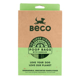Sacs à déjections canines Beco non parfumés avec poignée - Paquet de 120