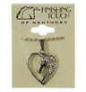 Pendentif tête de cheval en coeur