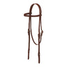 Copper Canyon Latigo Brow Band Headstall W/ Chicago Screws