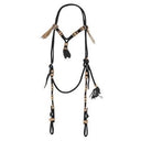 Têtière Copper Canyon en nylon Vaquero avec frontal à nœuds croisés