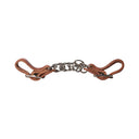 Gourmette plate en cuir de harnais Copper Canyon