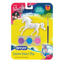 Peinture et jeu de licorne Breyer assortis