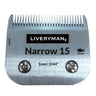 Lame Cutter & Comb étroite 15 / 1,0 mm Liveryman