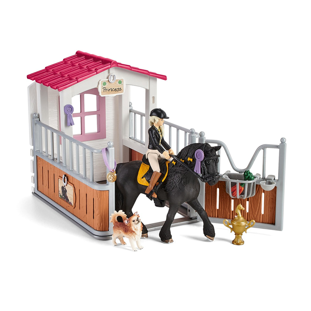 Schleich Box à chevaux avec club équestre Tori et princesse