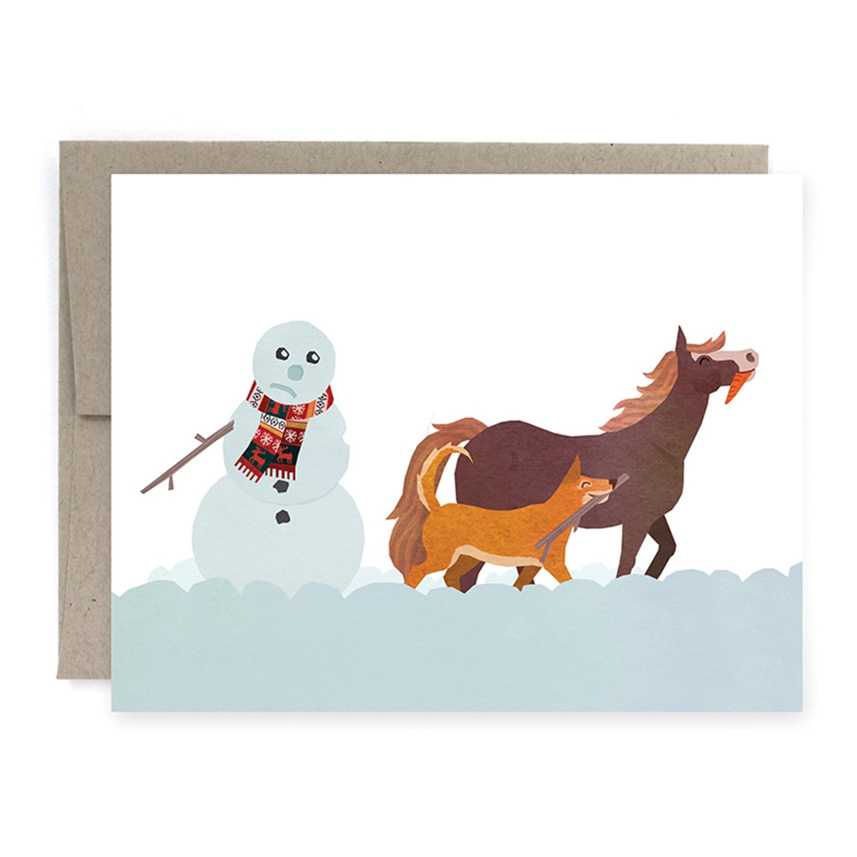 Art of Melodious Winter Treats Holiday Greeting Card