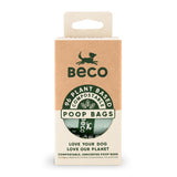 Beco Sacs à crottes compostables non parfumés - Paquet de 96