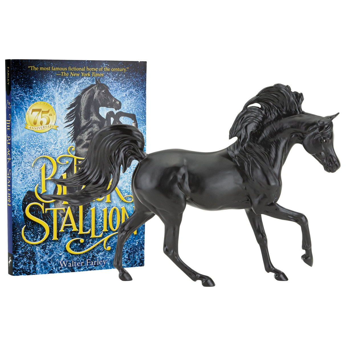 Ensemble cheval et livre Breyer Freedom Black Stallion