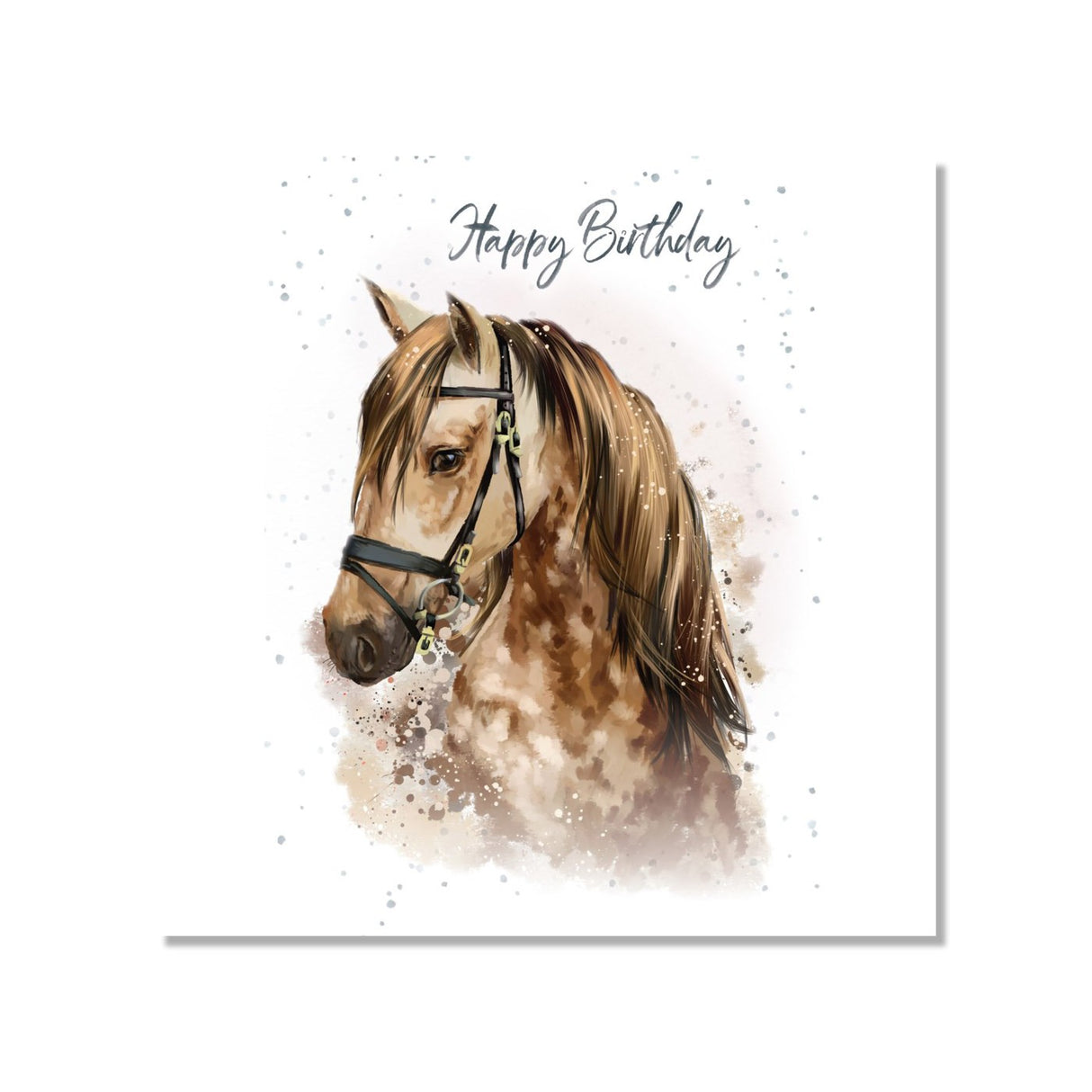 Bella Flor Hopper Celebrating Horse Birthday Card