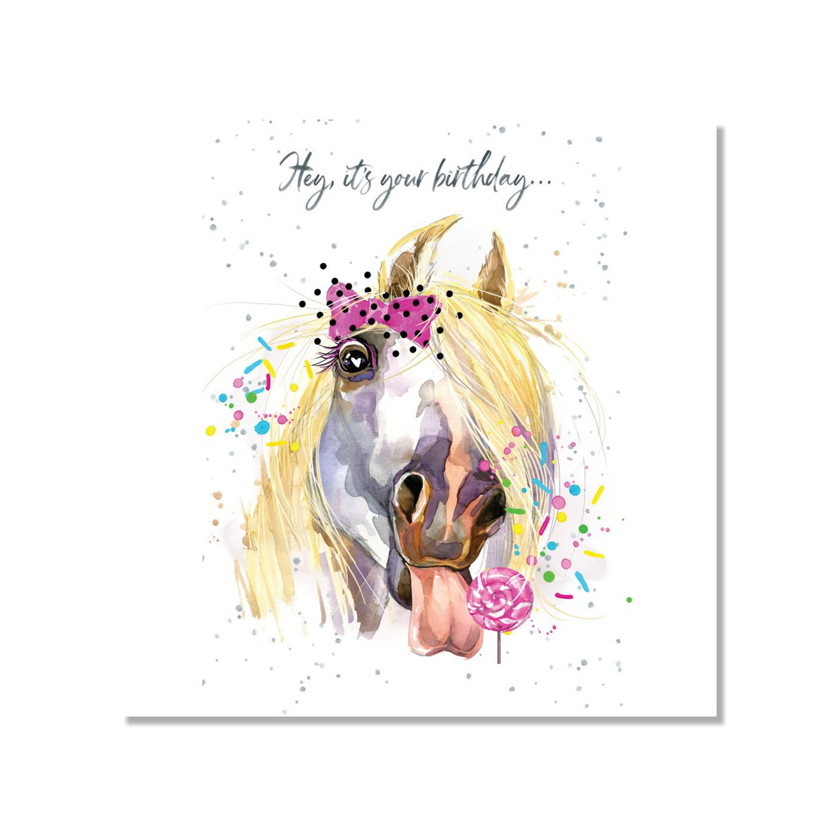 Bella Flor Hopper Horse Around Birthday Card