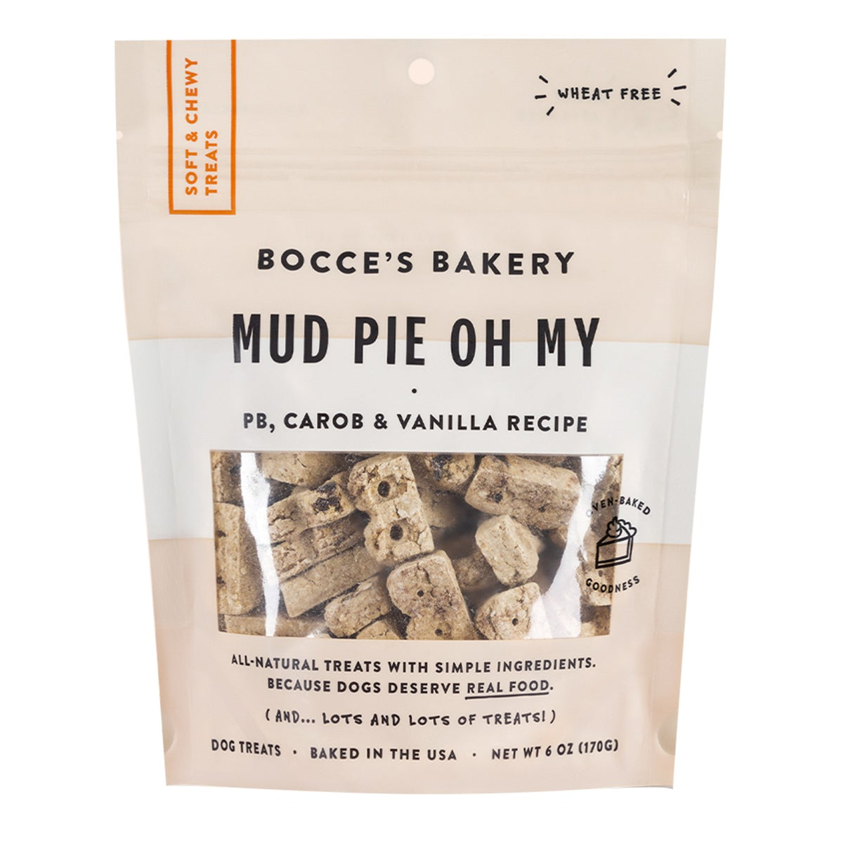 Bocce's Bakery Mud Pie Oh My Soft & Chewy Dog Treat 6 oz.