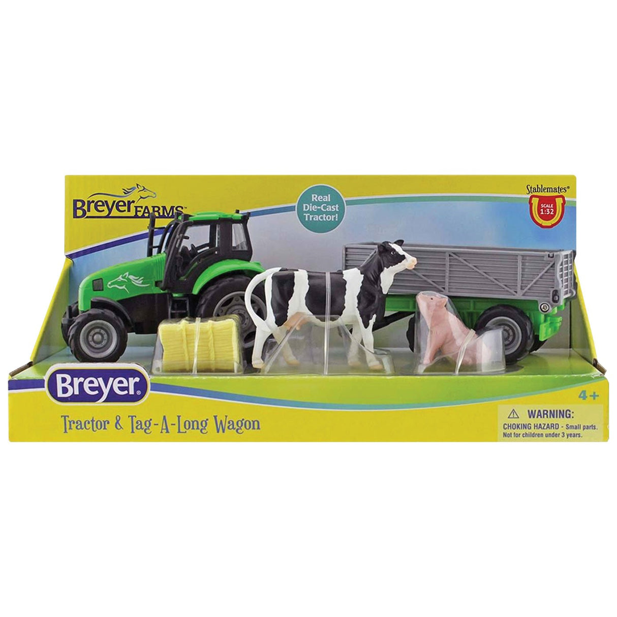 Tracteur Breyer Stablemates et chariot Tag-A-Long