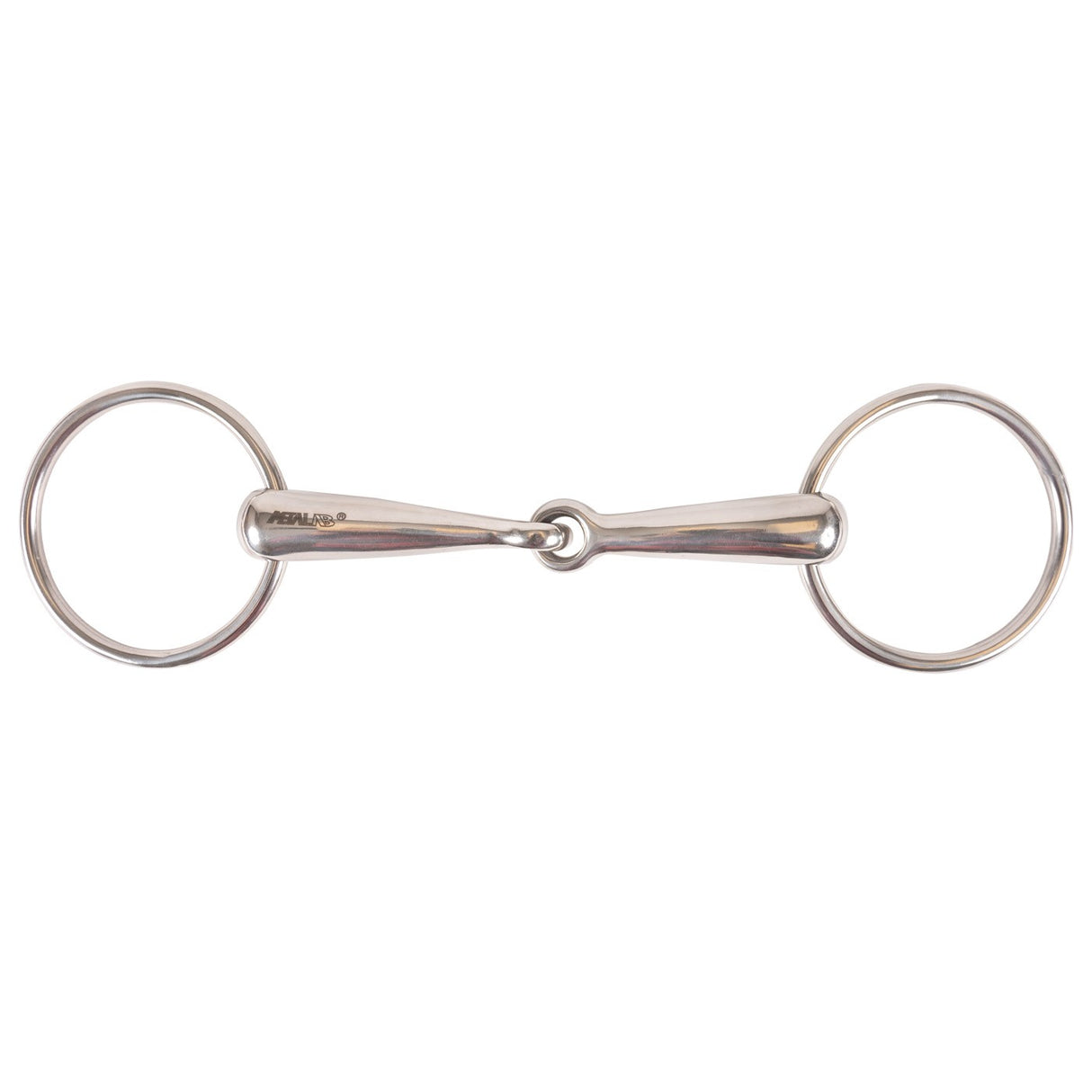 Metalab Loose Ring Solid Mouth Snaffle Bit