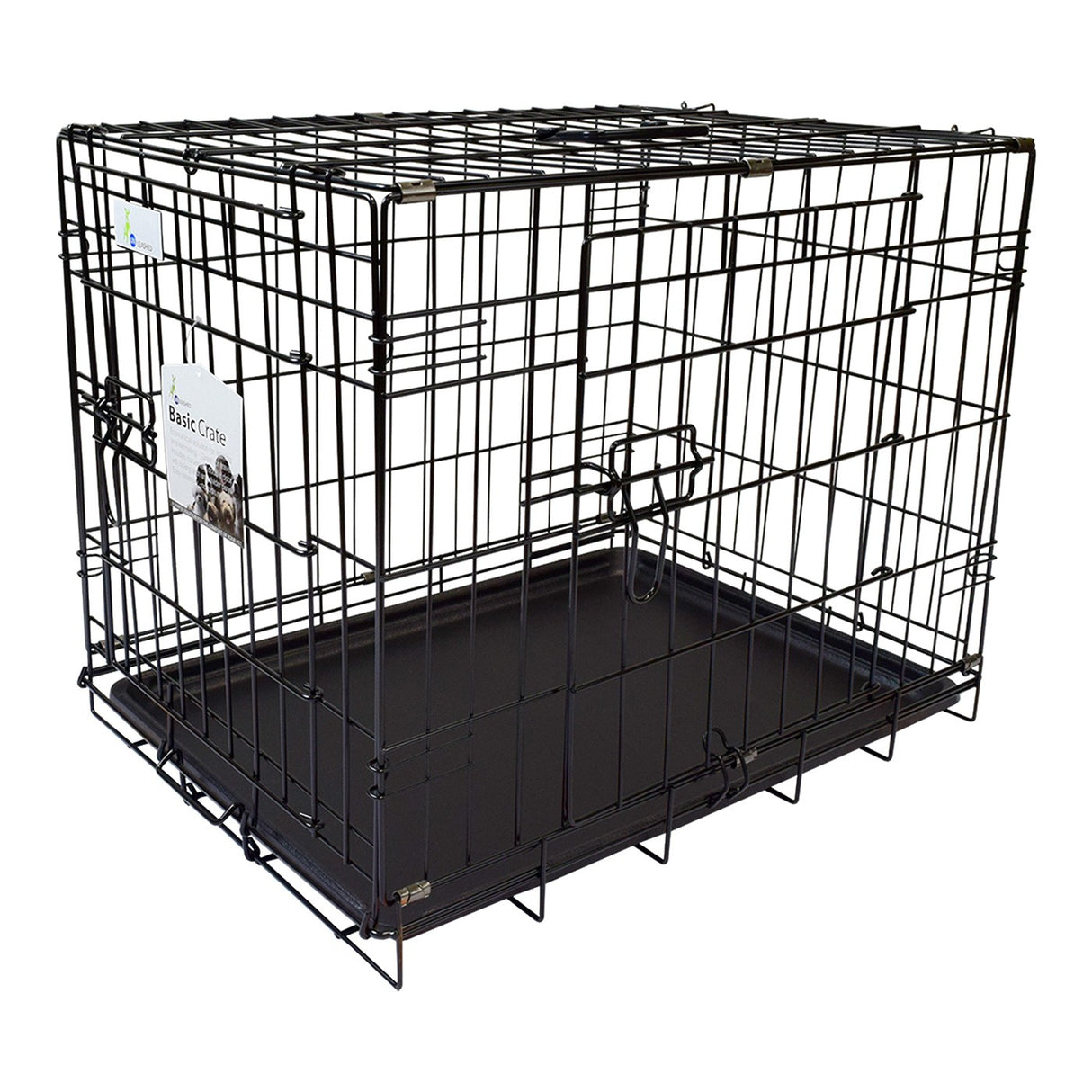 Unleashed Basic Double Door Dog Crate 24 in.