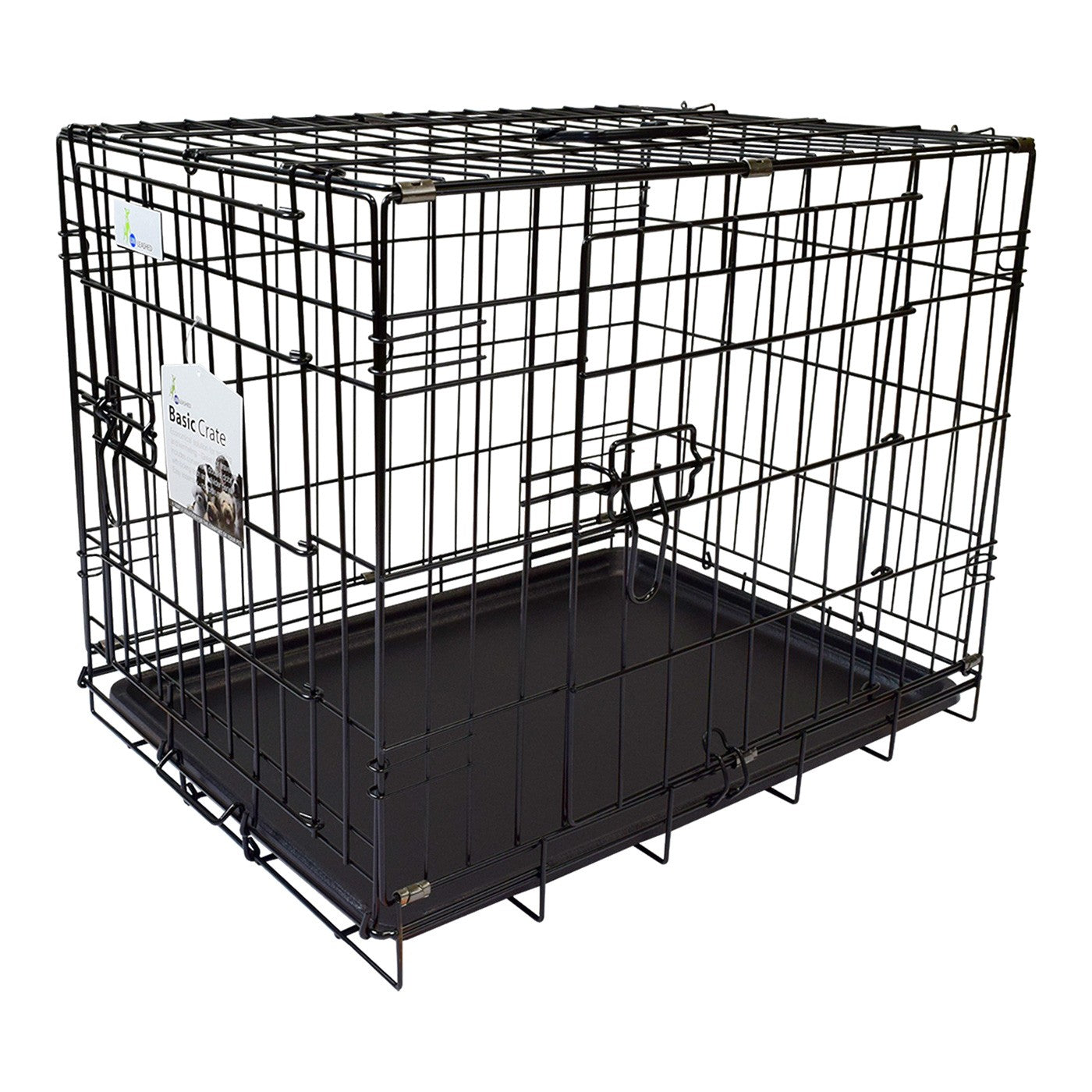 30 double door top dog crate