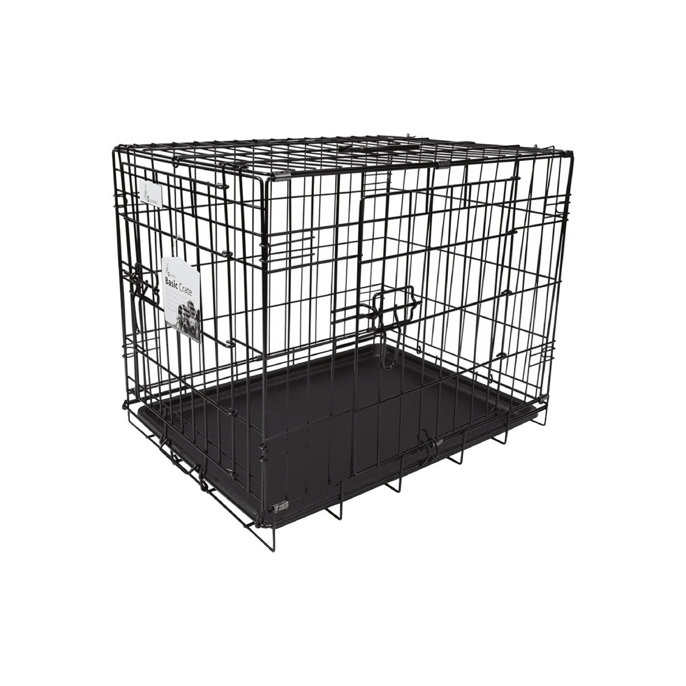 Unleashed Basic Double Door Dog Crate 19 in. Greenhawk Equestrian Sport