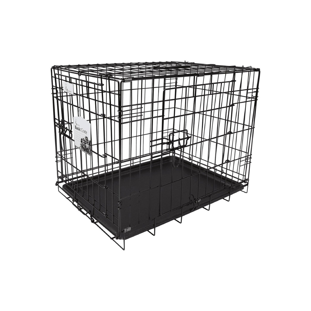Unleashed Basic Double Door Dog Crate 19 in.