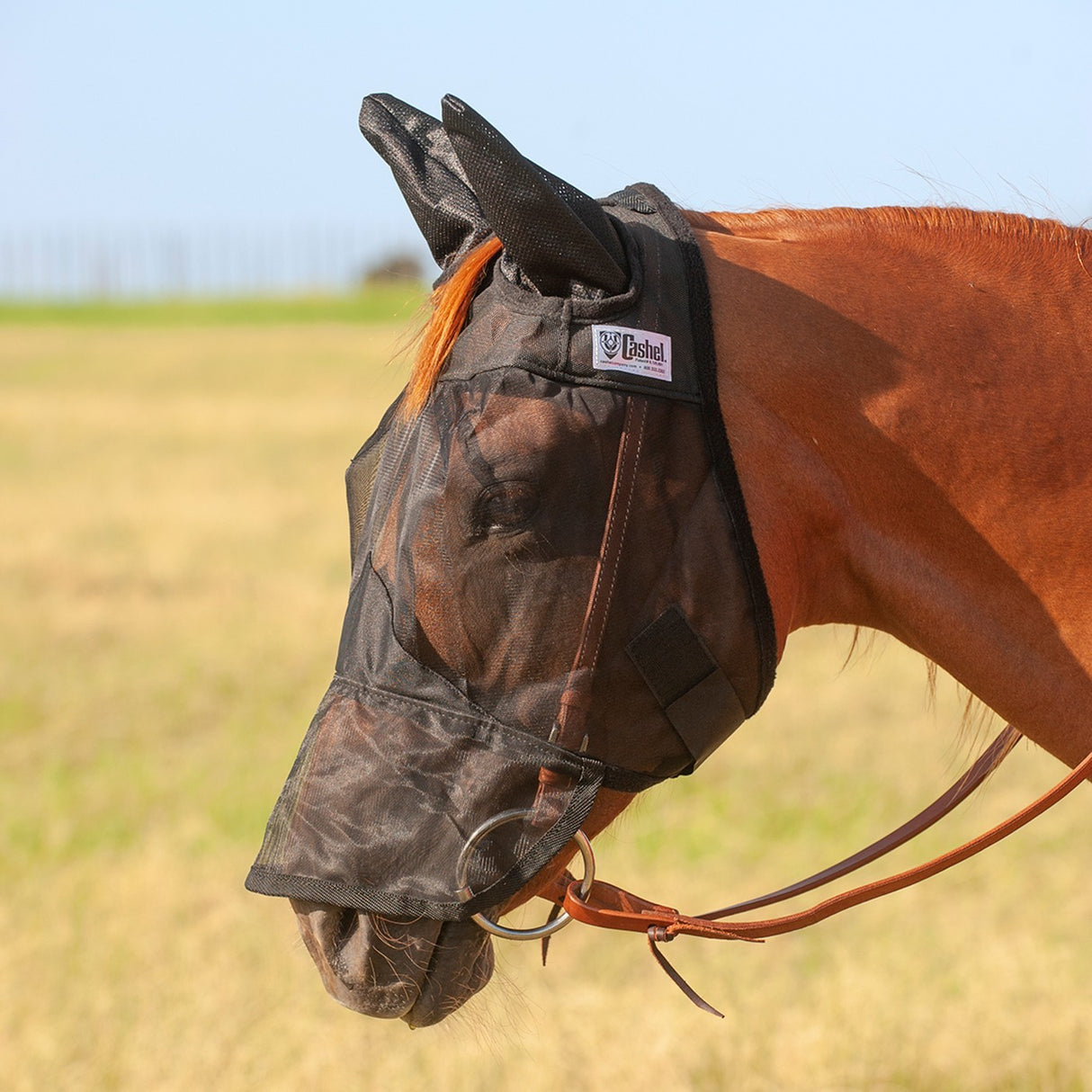 Masque anti-mouches Cashel Quiet Ride à nez long avec oreilles