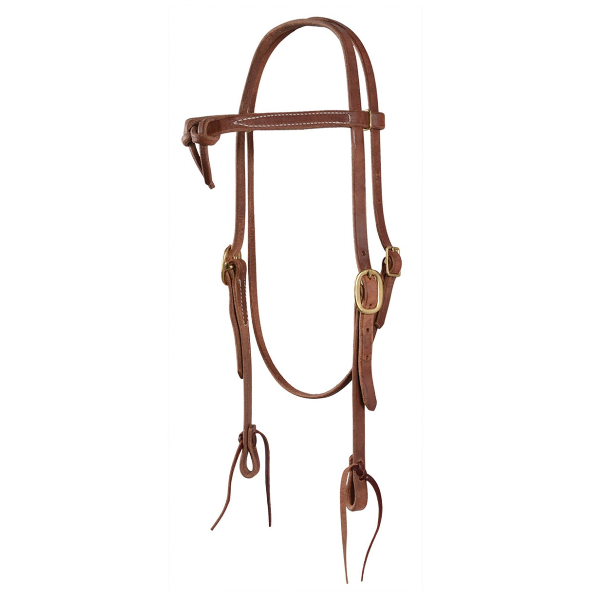 Copper Canyon Harness Leather Futurity Knot Headstall W/ Ties