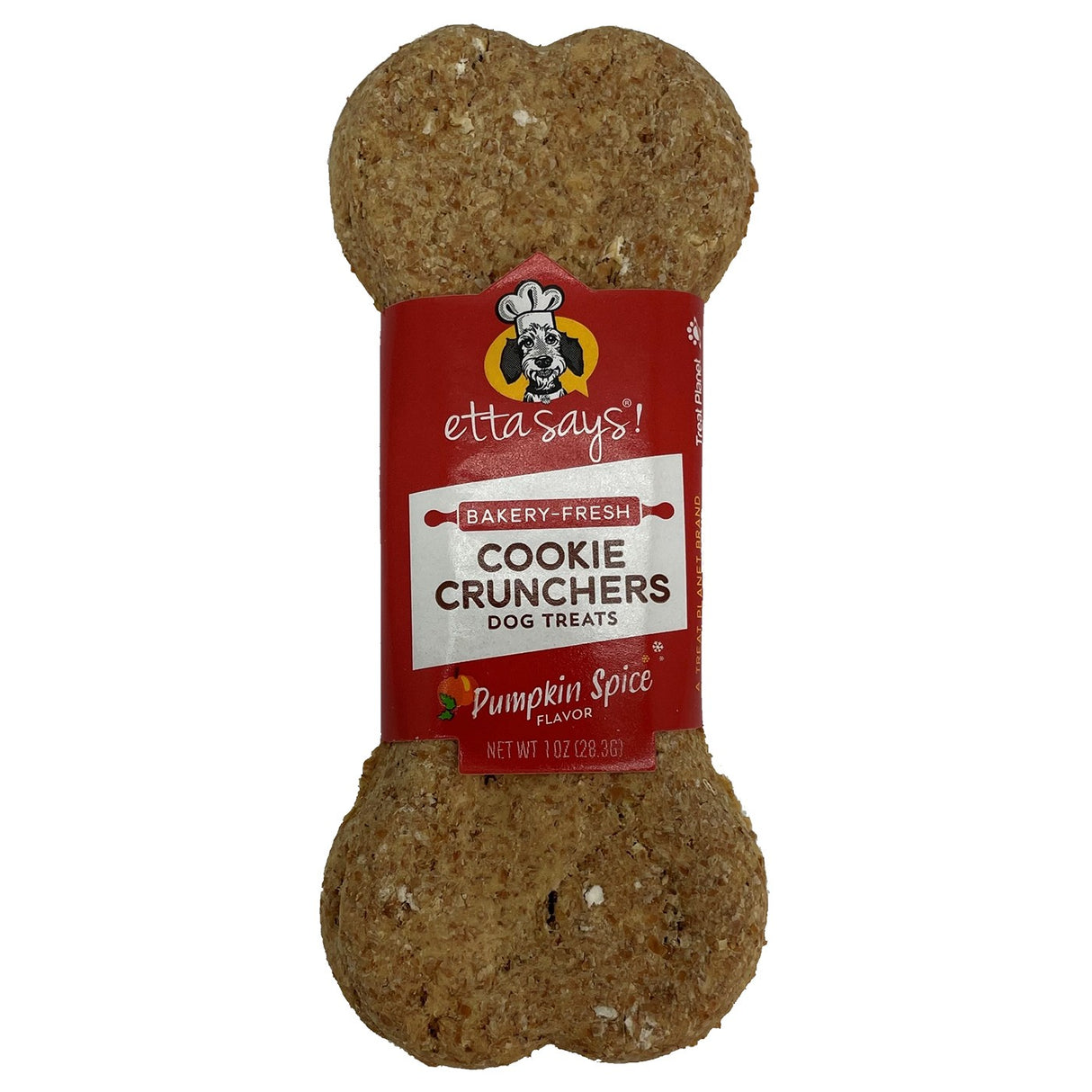 Etta dit ! Cookie Crunchers Gâterie pour chien aux épices et à la citrouille 1 oz.