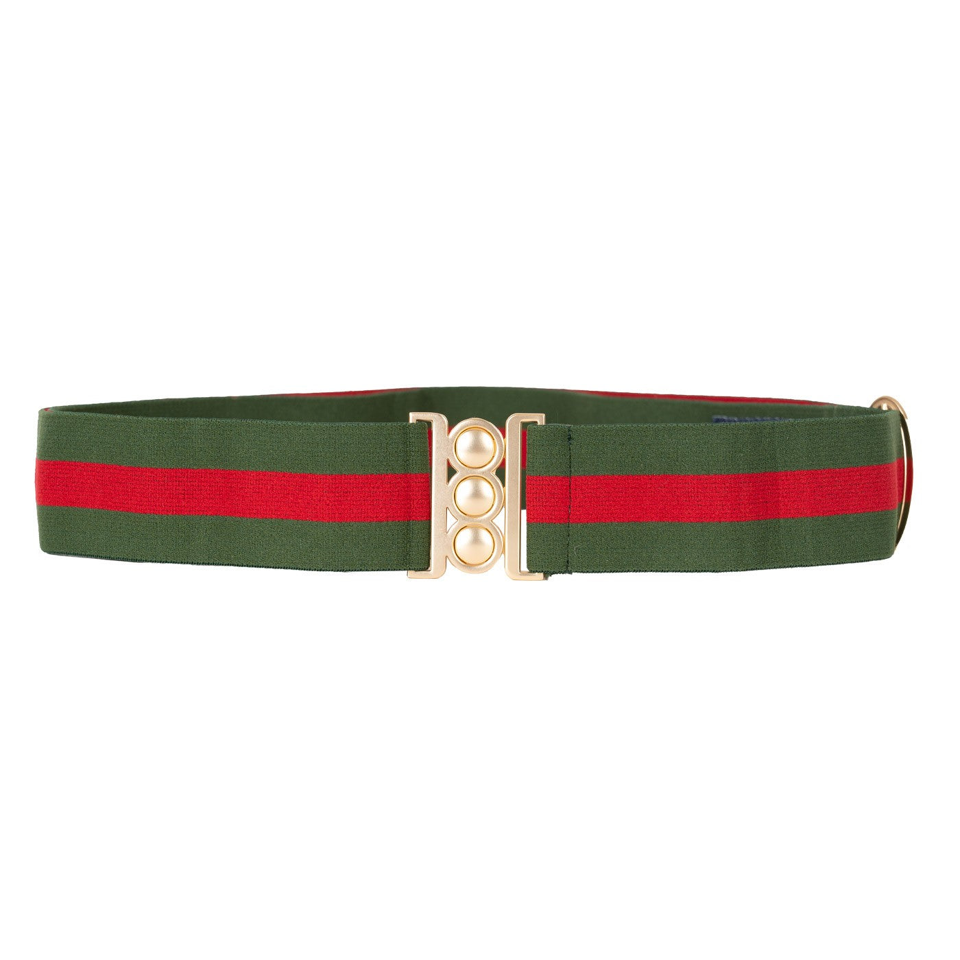 Cinto By Unbelt Hunter Tri Stripe W Gold Buckle Greenhawk Equestrian Sport