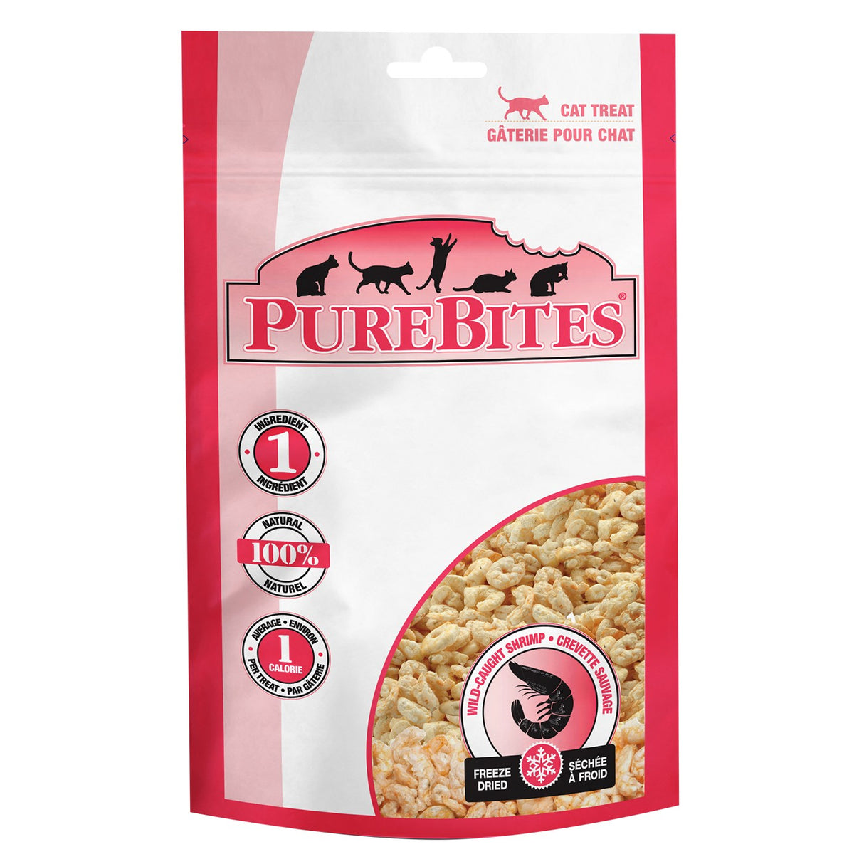 PureBites Crevettes lyophilisées pour chat 11 g