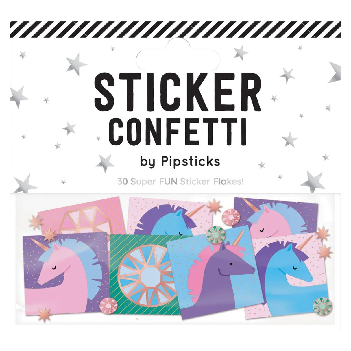 Pipsticks Unicorn Confetti Sticker Flakes