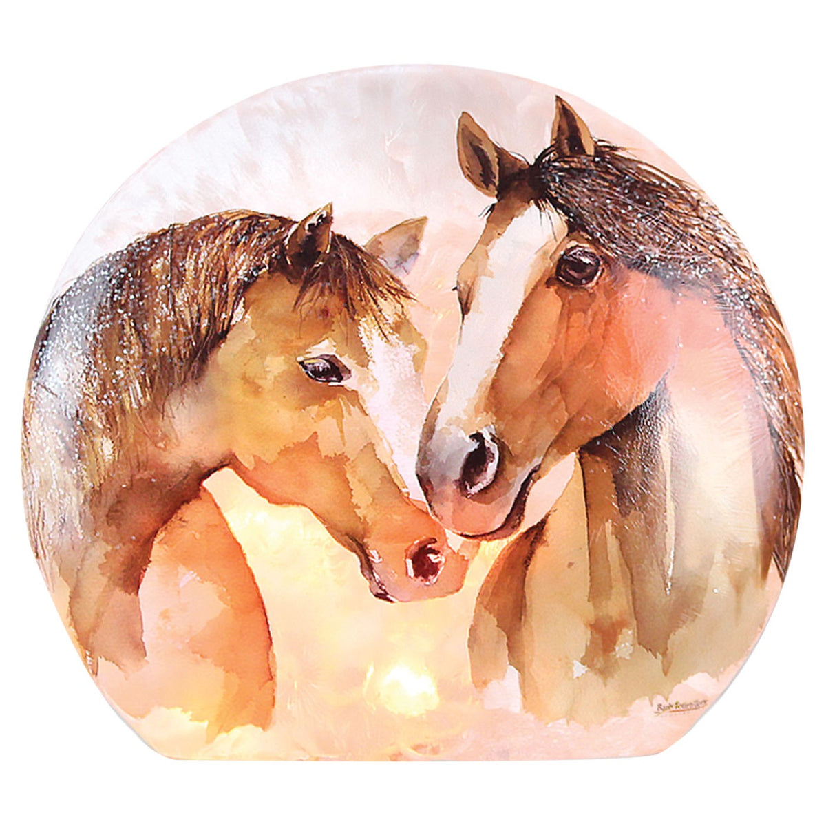 Thoroughbred Kisses Lighted Oval Vase – Greenhawk Equestrian Sport